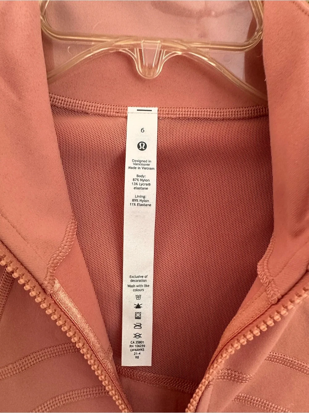 lululemon athletica Define Luon Dusty Rose Full-Zip Utility Jacket